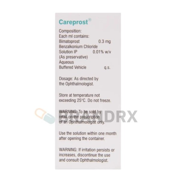 Careprost Eye Drops 0.03% Sun Pharmaceuticals Industries
