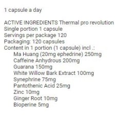 Revange Nutrition - Thermal pro revolution 60 kapsul Revange Nutrition